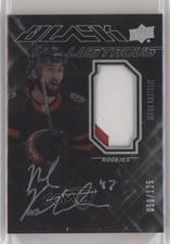 2022-23 SPx UD Black Lustrous Rookie Patch Autograph Mark Kastelic #LRAP-MK card