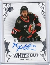 2022-23 SPx White Out Rookie Autos Mark Kastelic #WOR-MK card