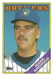 1988 Topps Base Set Mark Knudson #61 card