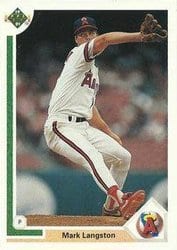 1991 Upper Deck Base Set Mark Langston #234 card