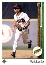 1989 Upper Deck Base Set Mark Lemke #19 card