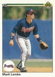 1990 Upper Deck Base Set Mark Lemke #665 card