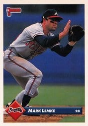 1993 Donruss Base Set Mark Lemke #316 card