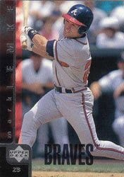 1998 Upper Deck Base Set Mark Lemke #302 card