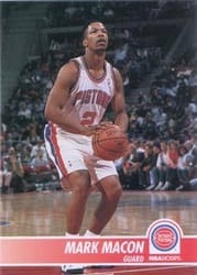 1994-95 Hoops Base Set Mark Macon #61 card
