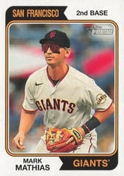 2023 Topps Heritage Base Set Mark Mathias #528 card