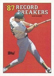 1988 Topps Base Set Mark McGwire #3 card