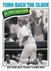 2018 Topps Archives Base Set Mark McGwire #314 card