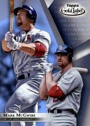 2018 Topps Gold Label Base Set Mark McGwire #89 card