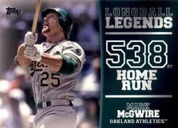 2018 Topps Longball Legends Mark McGwire #LL-18 card