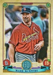 2019 Topps Gypsy Queen Base Set Mark McGwire #306 card