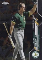 2020 Topps Chrome Update Base Set Mark McGwire #U-95 card
