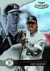 2020 Topps Gold Label Base Set Mark McGwire #71 card