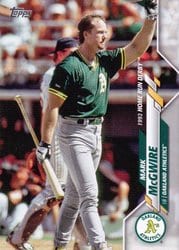 2020 Topps Update Base Set Mark McGwire #U-296 card