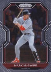 2021 Panini Prizm Base Set Mark McGwire #58 card