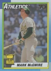 2021 Topps All-Star Rookie Cup Base Set Mark McGwire #91 card