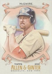 2021 Topps Allen & Ginter Base Set Mark McGwire #27 card