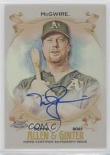 2021 Topps Allen & Ginter Chrome Autographs Mark McGwire #AGA-MM card