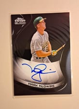 2021 Topps Chrome Black Autographs Mark McGwire #CBA-MM card