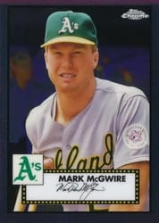 2021 Topps Chrome Platinum Anniversary Base Set Mark McGwire #694 card