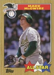 2022 Topps 1987 Topps Baseball All-Stars Mark McGwire #87AS-8 card
