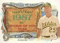 2022 Topps Allen & Ginter Banner Season Mark McGwire #BS-50 card