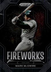 2023 Panini Prizm Fireworks Mark McGwire #F12 card