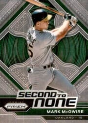 2023 Panini Prizm Second to None Mark McGwire #SN17 card