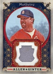 2023 Topps Allen & Ginter Relics (Pattern B) Mark McGwire #AGRB-MMC card