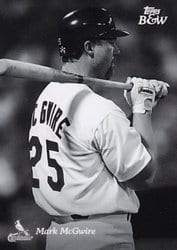 2023 Topps Black & White Base Set Mark McGwire #25 card