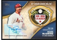 2023 Topps Crowning Achievements Commemorative Patch Autographs Mark McGwire #CA-MM card