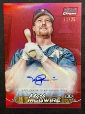 2024 Stadium Club Chrome Autographs Mark McGwire #SCCA-MM card