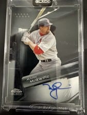 2026 Topps Chrome Black Autographs Mark McGwire #CBA-MM card