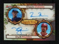 2024 Bowman's Best Family Tree Dual Autographs Mark McGwire / Mason McGwire #FDA-MM card