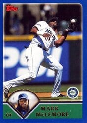 2003 Topps Base Set Mark McLemore #425 card