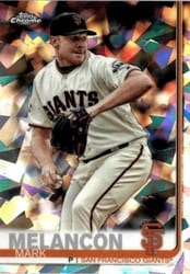 2019 Topps Chrome Sapphire Edition Base Set Mark Melancon #360 card