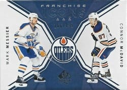 2018-19 SP Authentic Base Set Mark Messier/Connor McDavid #117 card