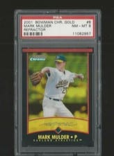 2001 Bowman Chrome Gold Mark Mulder #8 card