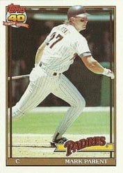 1991 Topps Base Set Mark Parent #358 card