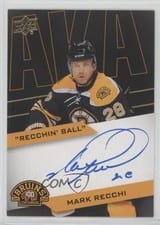 2023-24 Upper Deck Boston Bruins Centennial AKA Autos Mark Recchi #AKA-MR card