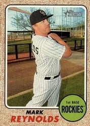 2017 Topps Heritage Base Set Mark Reynolds #357 card