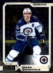 2018-19 O-Pee-Chee Platinum Base Set Mark Scheifele #58 card