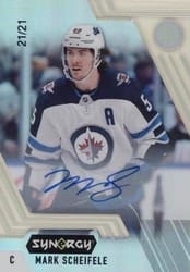 2020-21 Upper Deck Synergy Base Set Mark Scheifele #28 card