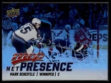 2025-26 Upper Deck MVP Net Presence Mark Scheifele #NP-8 card