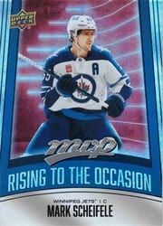 2025-26 Upper Deck MVP Rising to the Occasion Mark Scheifele #RO-3 card
