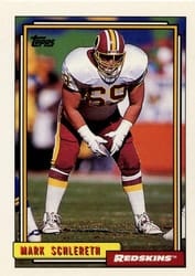 1992 Topps Base Set Mark Schlereth #93 card