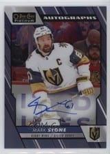 2023-24 O-Pee-Chee Platinum Blue Rainbow Autos Mark Stone #BA-MS card