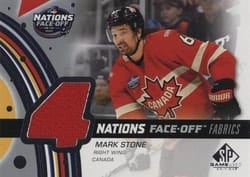 2025-26 SP Game Used 2025 4 Nations Face-Off Fabrics Mark Stone #4N-MS card