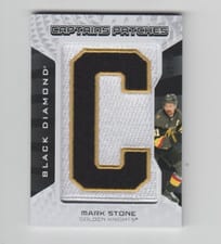 2025-26 Upper Deck Black Diamond Captains Patches Mark Stone #CP-MS card