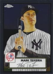 2021 Topps Chrome Platinum Anniversary Base Set Mark Teixeira #695 card